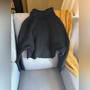 Abercrombie & Fitch Black Cowl Neck Sweater